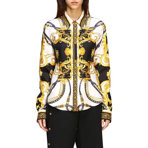 versace silk shirt women's|wholesale Versace silk shirts.